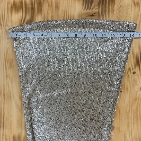 Free People The Minx Sequin Flare Pants in Champagne Sz 6 - Picture 12 of 12